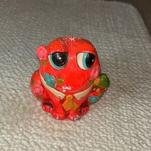 Vintage 1969 Holiday Fair Pink Frog Bank